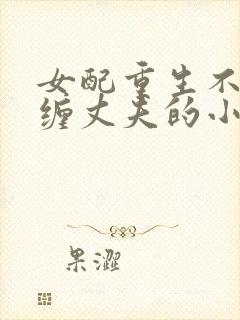 女配重生不再纠缠丈夫的小说推荐