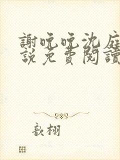 谢晚晚沈庭羽小说免费阅读最新章节