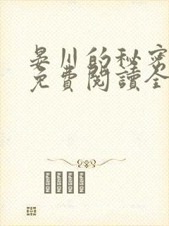 晏川的秘密小说免费阅读全文