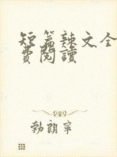 短篇辣文全文免费阅读封面