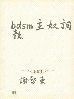 bdsm主奴调教