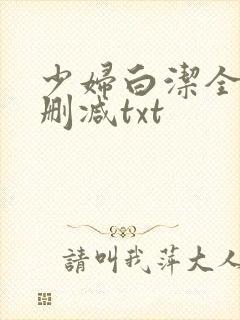 少妇白洁全文无删减txt