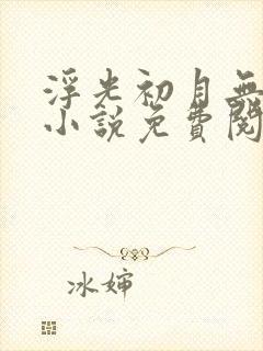 浮光初月无归期小说免费阅读