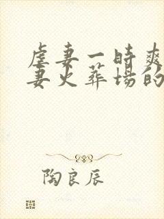 虐妻一时爽,追妻火葬场的电视剧