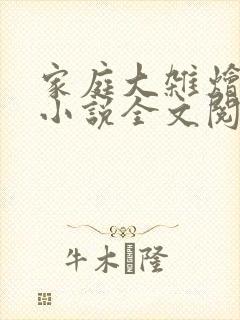 家庭大杂烩经典小说全文阅读封面