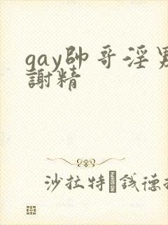 gay帅哥淫男谢精