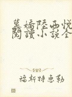 慕娇陆西悦免费阅读小说全文封面