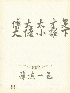 傅太太才是玄学大佬小说下载