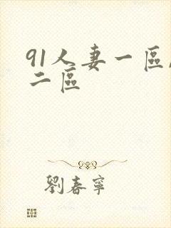 91人妻一区,二区