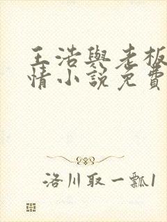 王浩与老板娘言情小说免费阅读