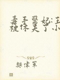 毒手医妃:王爷被休夫了小说