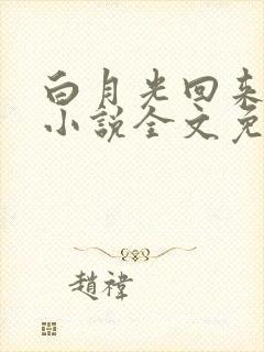 白月光回来以后小说全文免费阅读