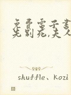 免费电子书世子先别死,夫人有喜了