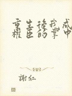 重生后我成为了权臣的掌中娇