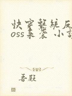 快穿系统反派boss来袭 小说