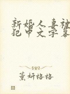 新婚人妻被公侵犯中文字幕中文字幕封面