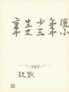 重生少年猎美三年又三年小说免费阅读下载