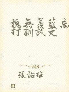 魏无羡蓝忘机挨打训诫文