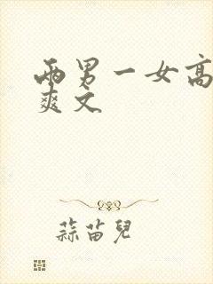 两男一女高黄h爽文