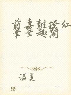 前妻难撩红笺小笔笔趣阁