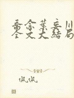 乔念叶妄川小说全文大结局