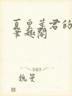 夏皇叶君的小说笔趣阁