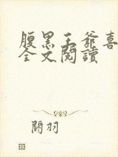 腹黑王爷喜当爹全文阅读