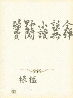 归野小说全文免费阅读无弹窗