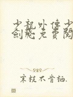 少龙外传少年龙剑飞免费阅读全文