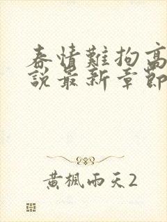 春情难拘高芸小说最新章节更新