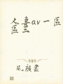 人妻av一区二区三