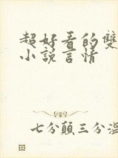 超好看的双男主小说言情