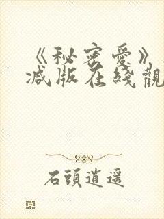 《秘密爱》无删减版在线观看