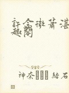 许念微萧湛明笔趣阁封面