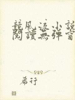 竞风流小说全文阅读无弹窗免费