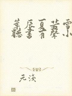 叶辰夏若雪孙怡听书有声小说