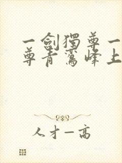 一剑独尊一剑独尊青鸾峰上