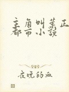 主角叫叶正阳的都市小说