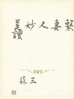 美妙人妻系列阅读