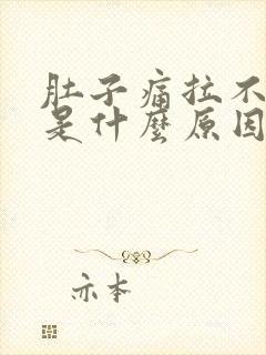 肚子痛拉不出屎是什么原因