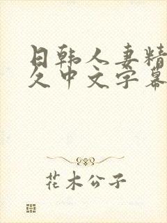 日韩人妻精品久久中文字幕