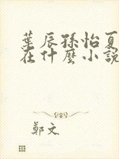 叶辰孙怡夏若雪在什么小说软件