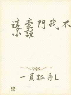 这豪门我不嫁了小说