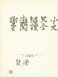 谢澈继兄小说免费阅读全文无弹窗