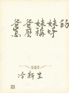 爸爸妹妹的丈夫怎么称呼封面