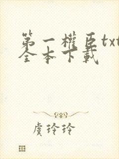 第一权臣txt全本下载