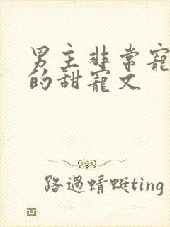 男主非常宠女主的甜宠文