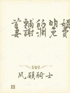 首辅的明媚小甜妻谢渊免费阅读封面