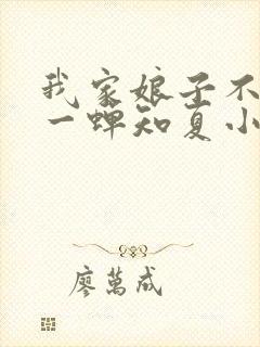 我家娘子不对劲一蝉知夏小说无弹窗
