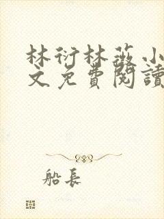 林衍林薇小说全文免费阅读